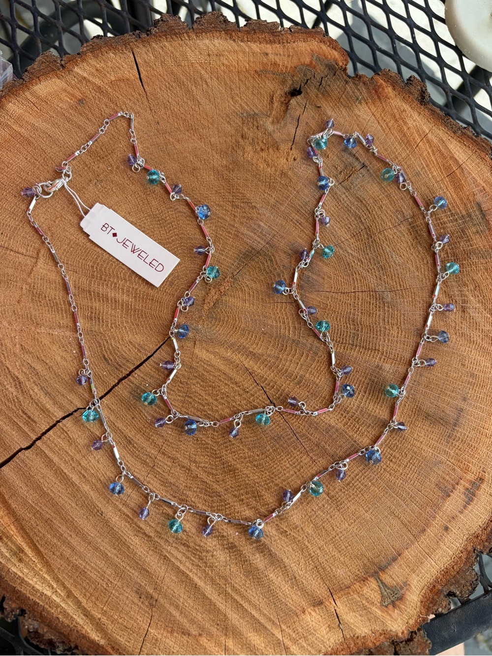 NWT BT JEWELED Crystal Beaded Necklace - Picture 5 of 5